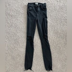 Agolde Black Distressed Jeans